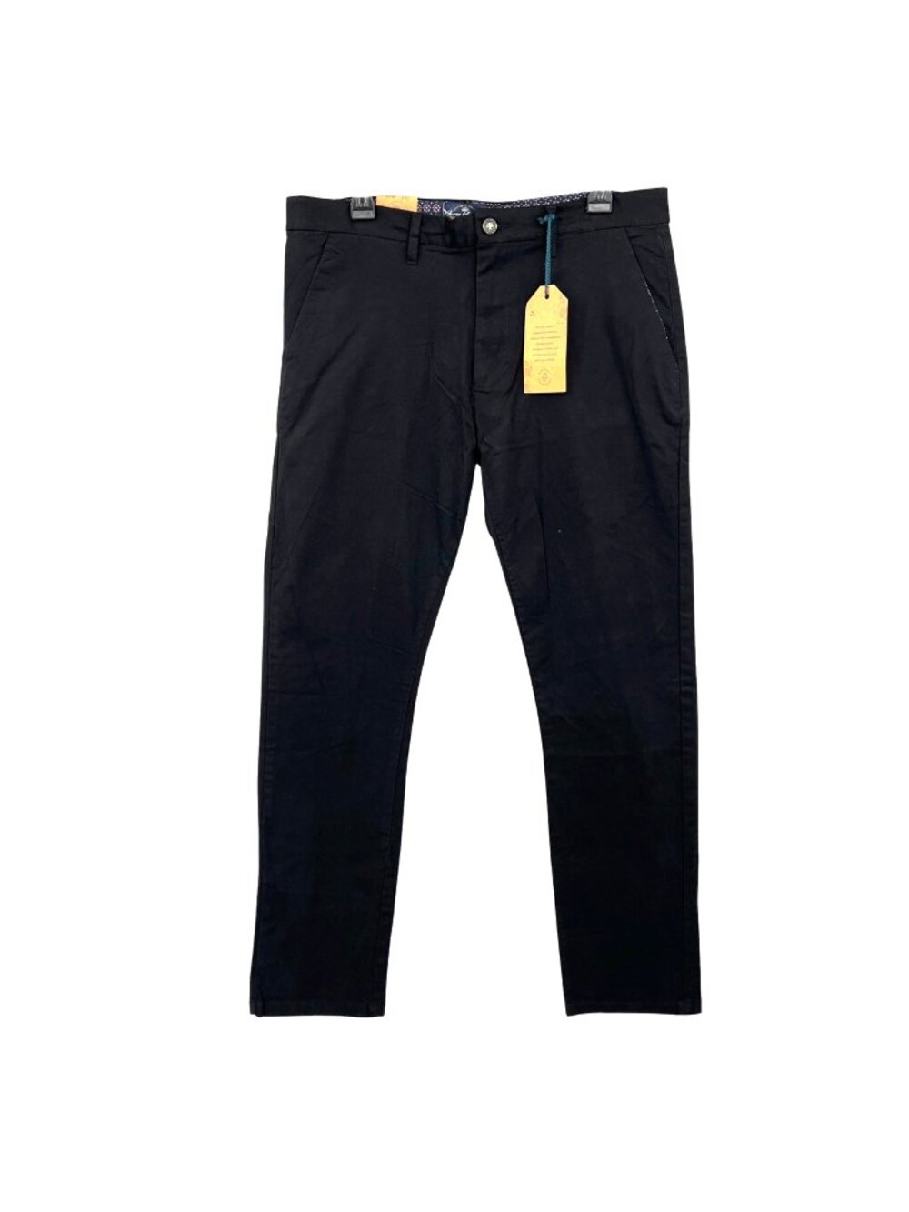 Across The Pond Slim Fit Stretch Black Pants Mens NWT Waist 36